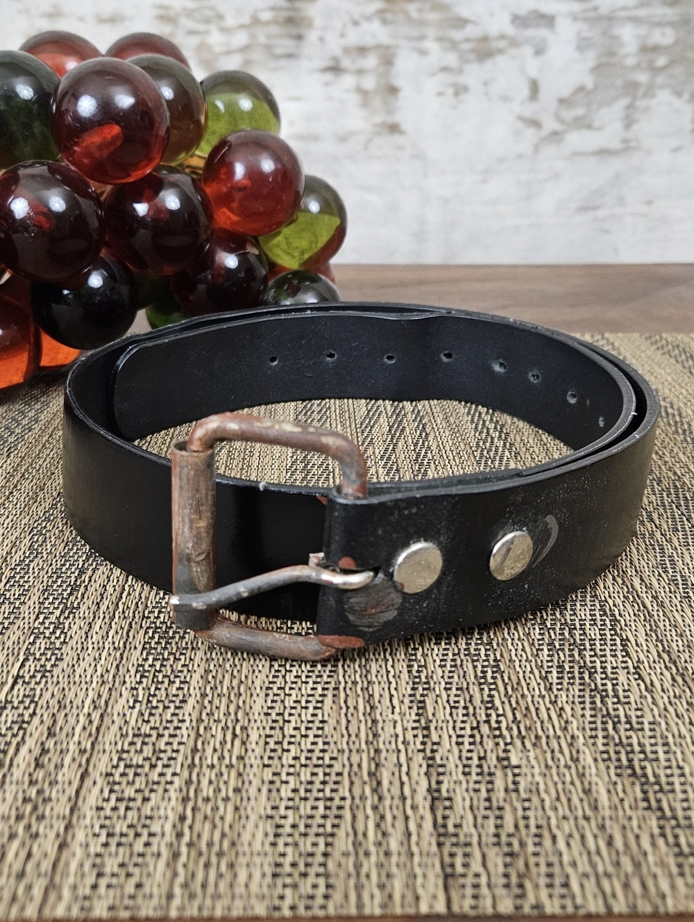 Vintage 1990s Hot Topic Belt Custom DIY Post Apocalyptic 34" Mad Max Wasteland